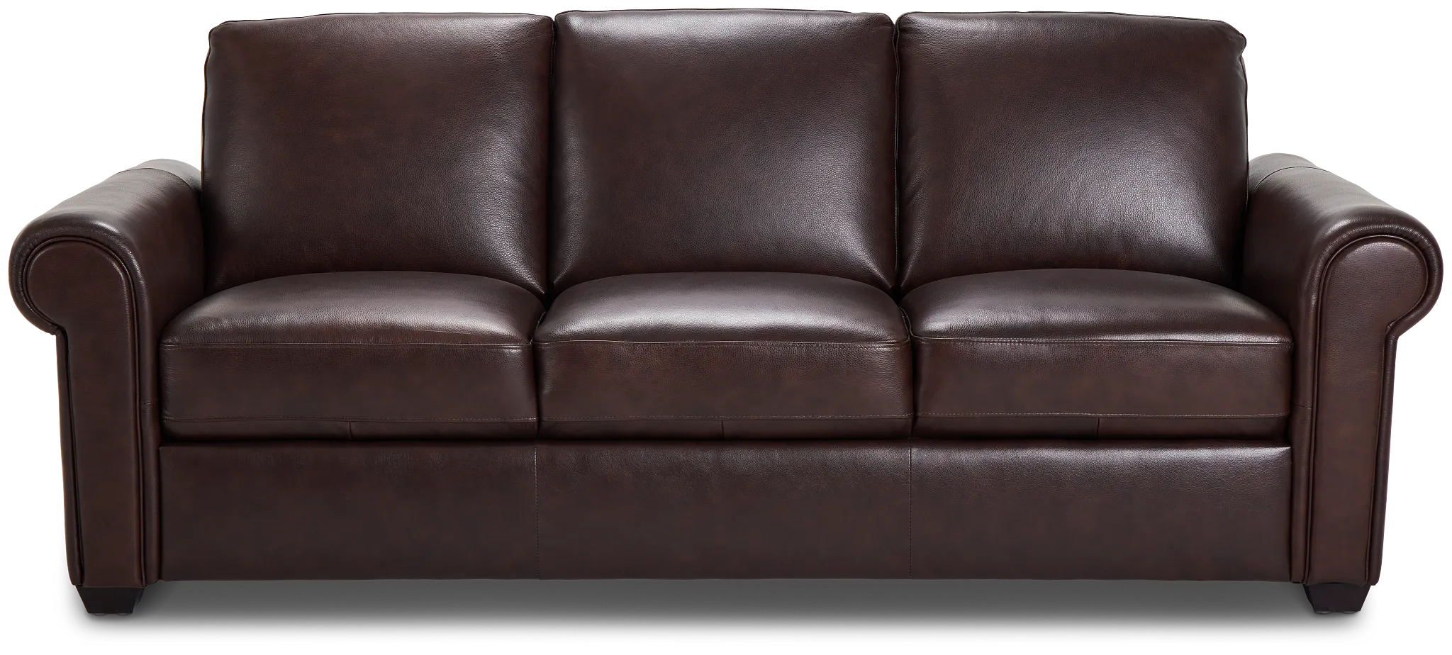 Lincoln Medium Brown Lthr/vinyl Sofa