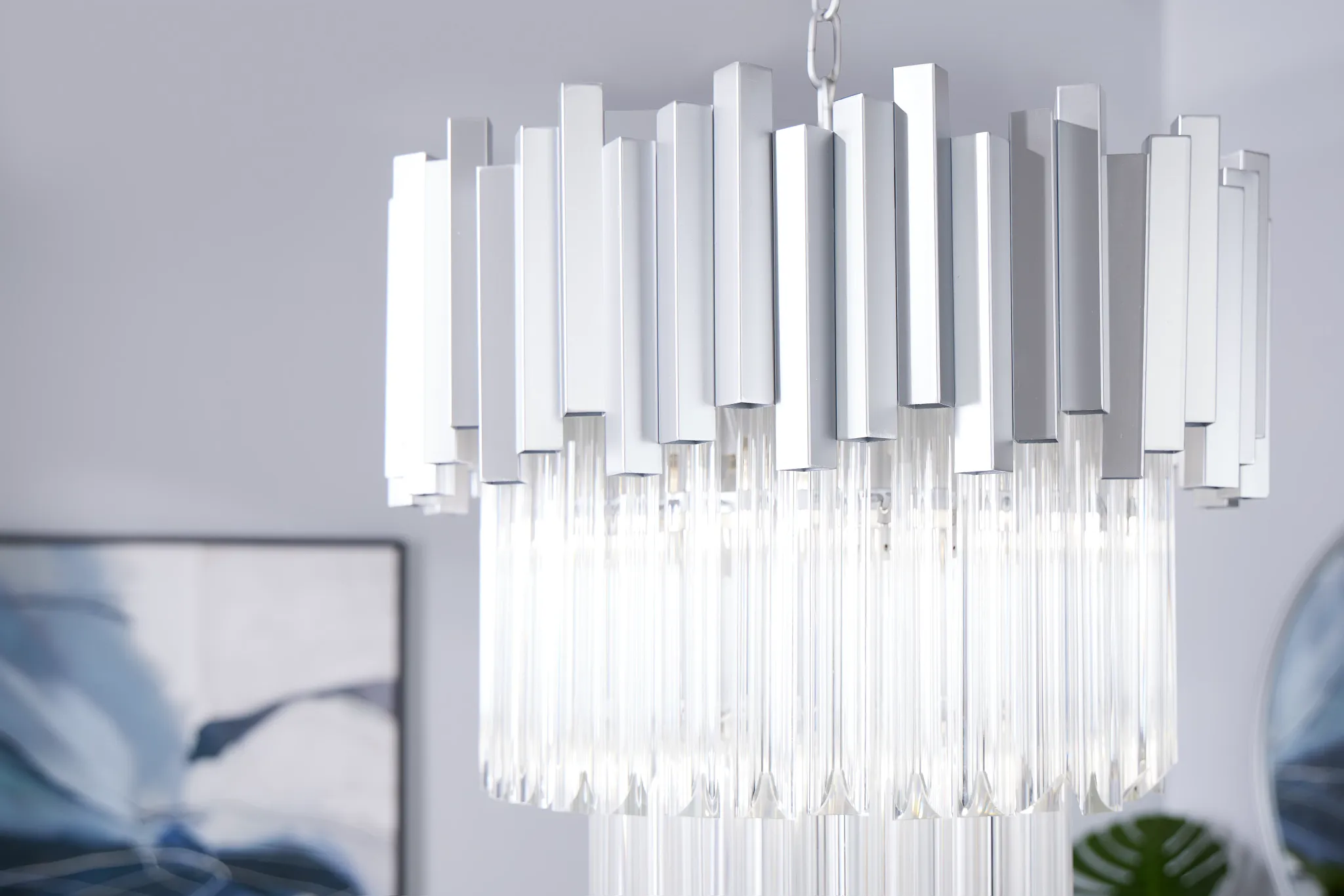 Aurora Silver Chandelier