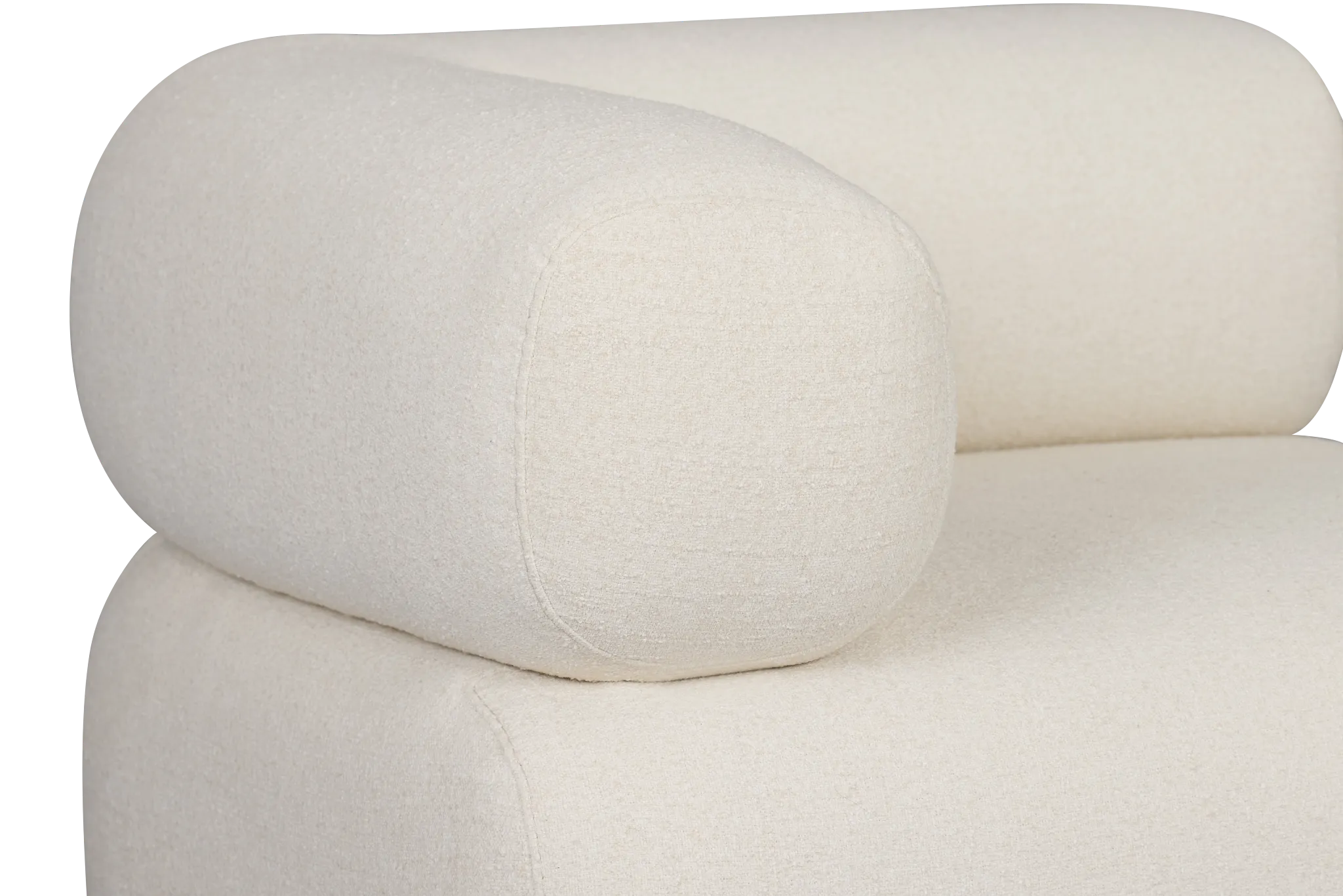 Celeste Light Beige Fabric Left Chair