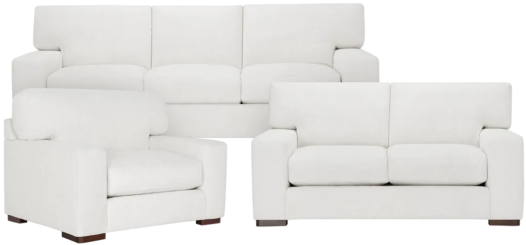 Veronica White Down Living Room