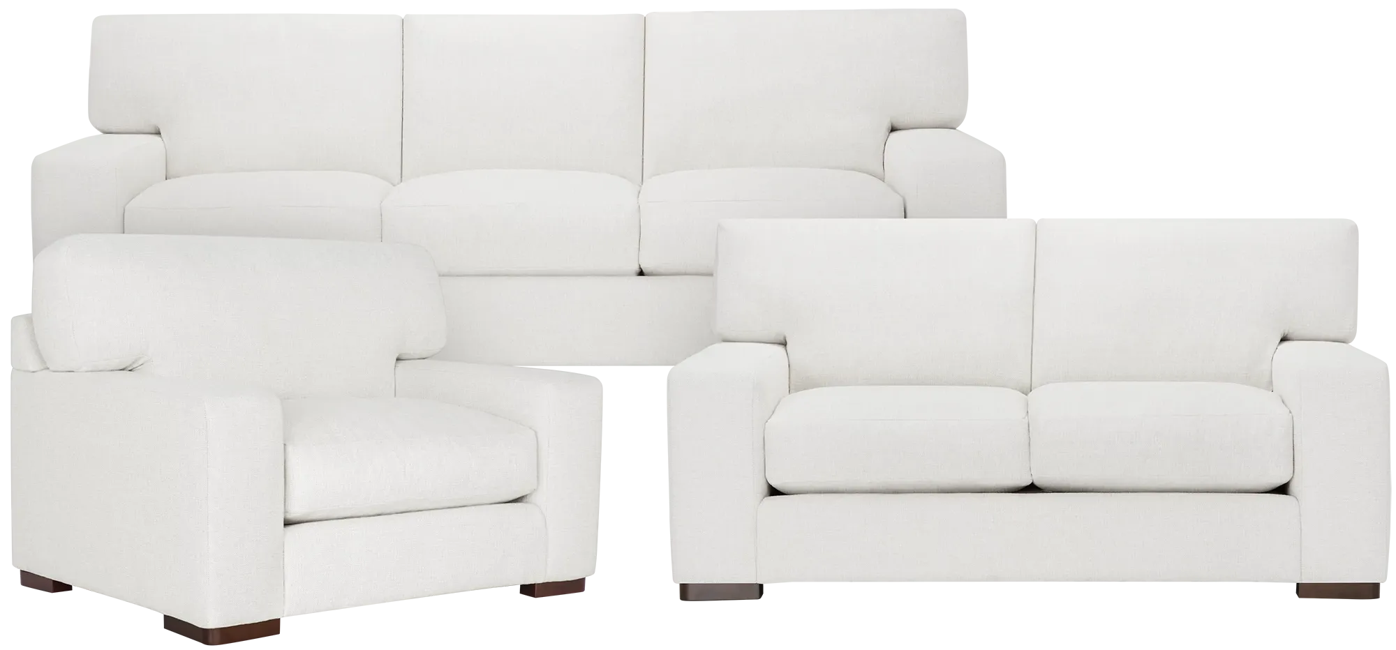 Veronica White Down Living Room