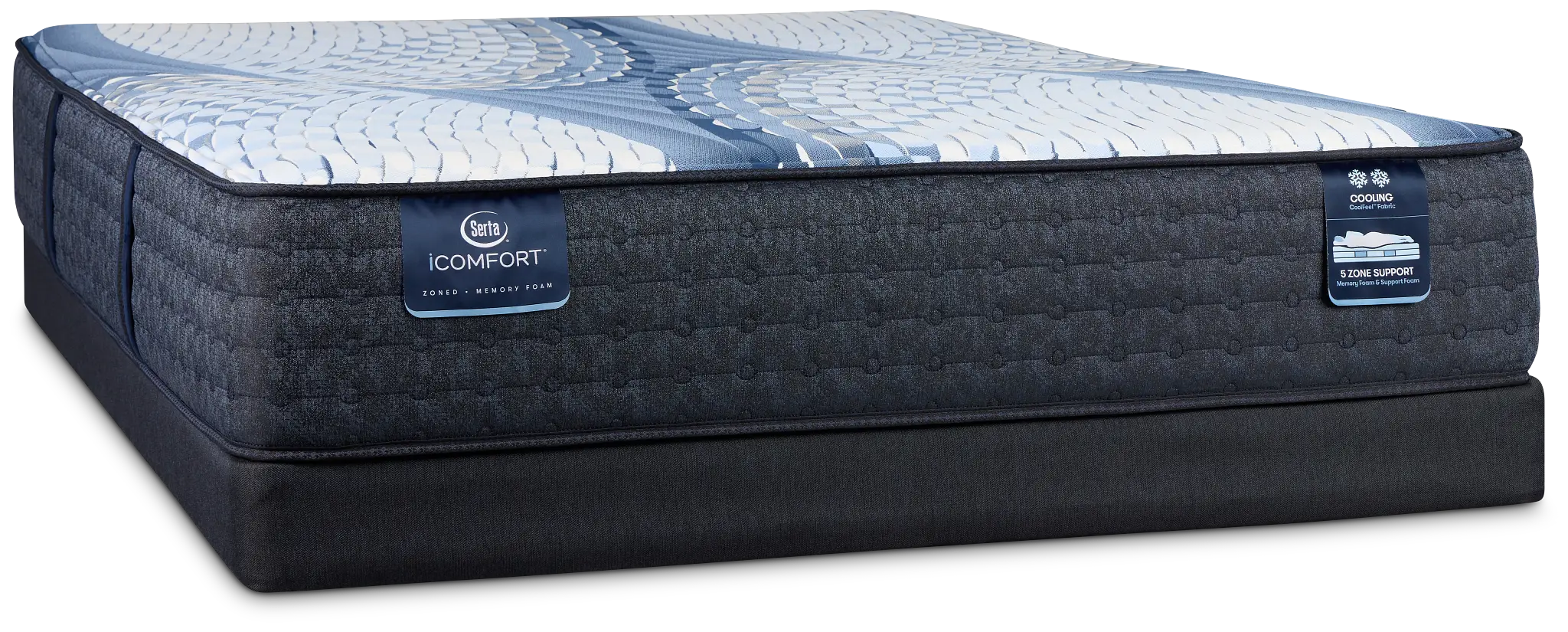 Serta Icomfort Aveda Plush Low-profile Mattress Set Serta Icomfort Aveda Plush Low-profile Mattress Set