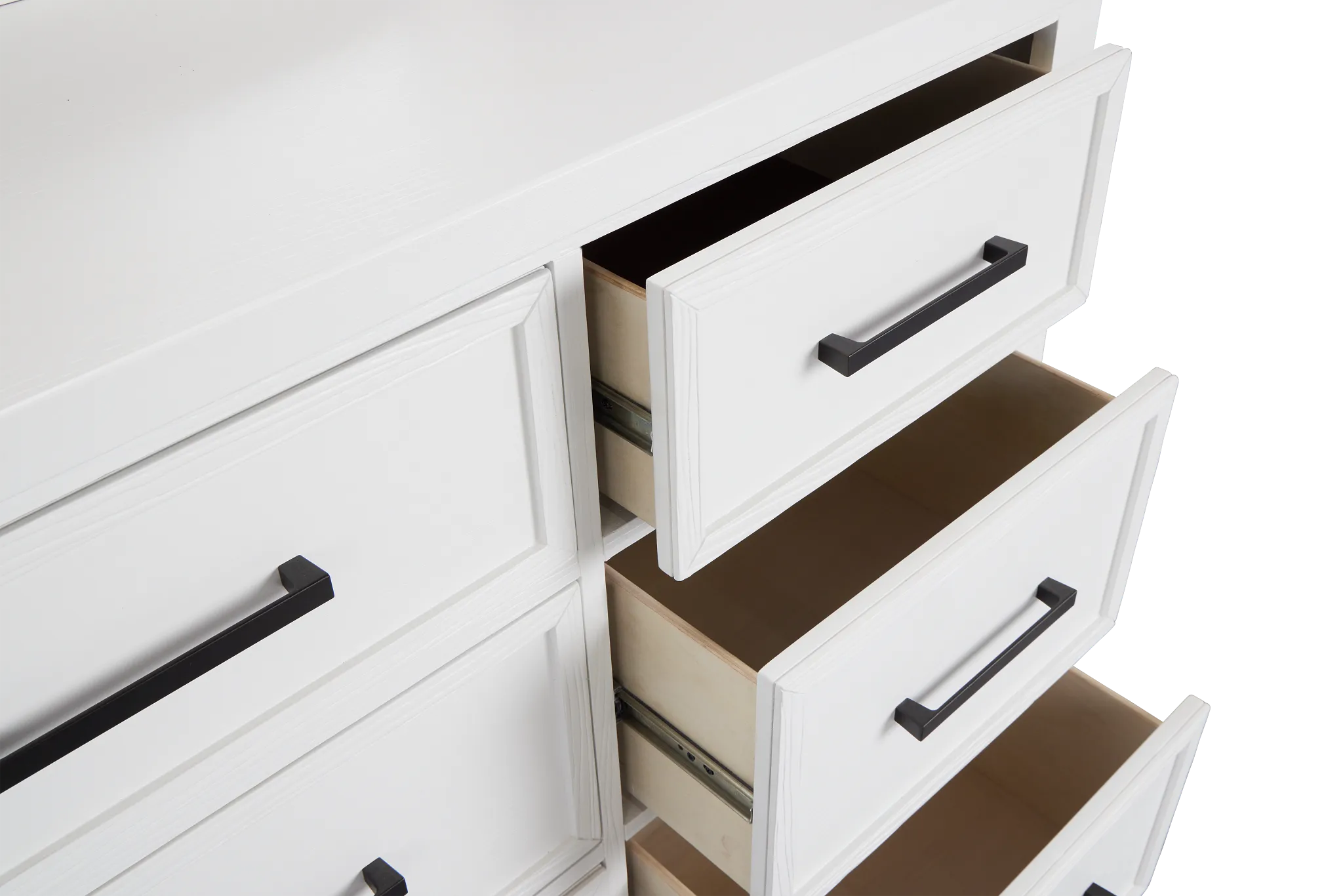 Anton White Dresser & Mirror