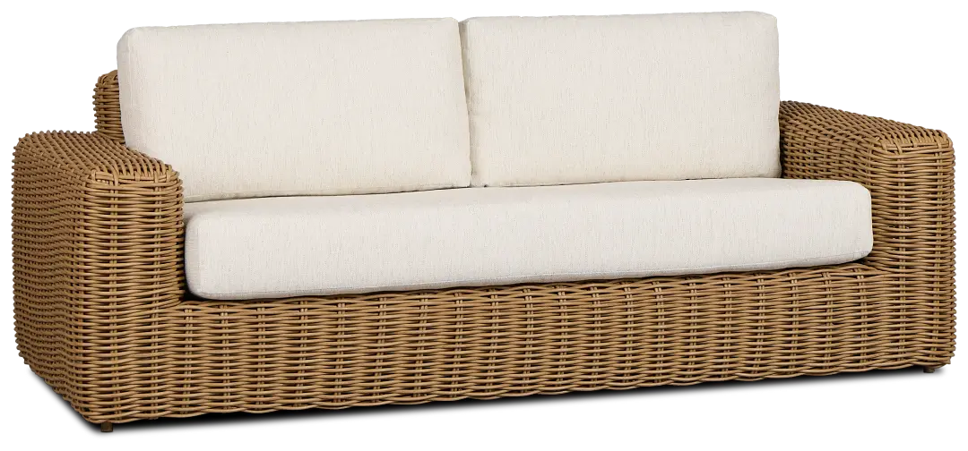 Mallorca Brown Sofa With Light Beige Cushions Mallorca Brown Sofa With Light Beige Cushions