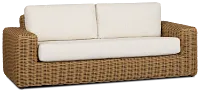 Mallorca Brown Sofa With Light Beige Cushions