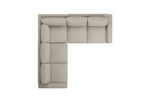 Edgewater Peyton Beige Small Two-arm Sectional
