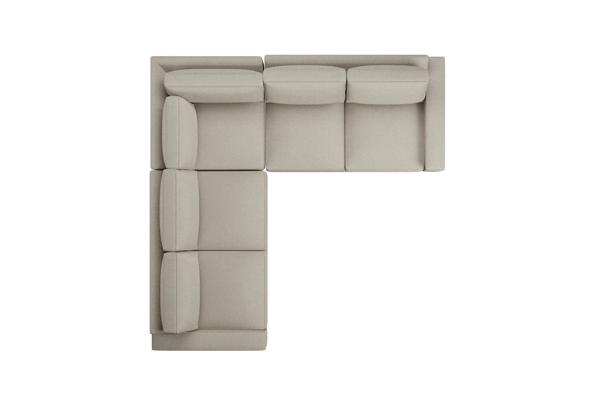 Edgewater Peyton Beige Small Two-arm Sectional