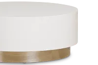 Camila White Round Coffee Table