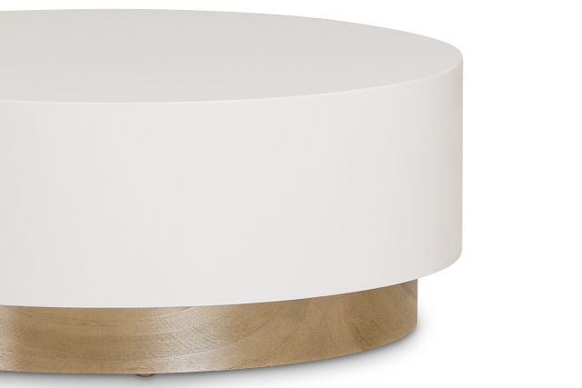 Camila White Round Coffee Table