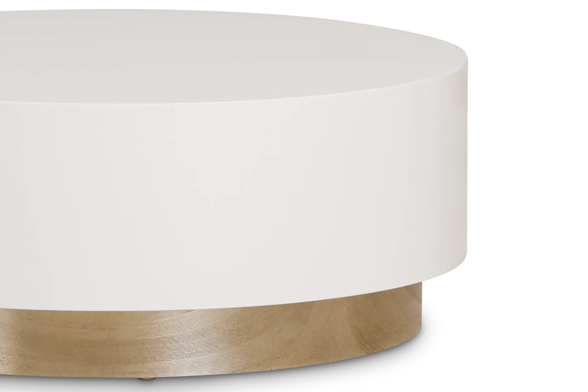 Camila White Round Coffee Table Camila White Round Coffee Table