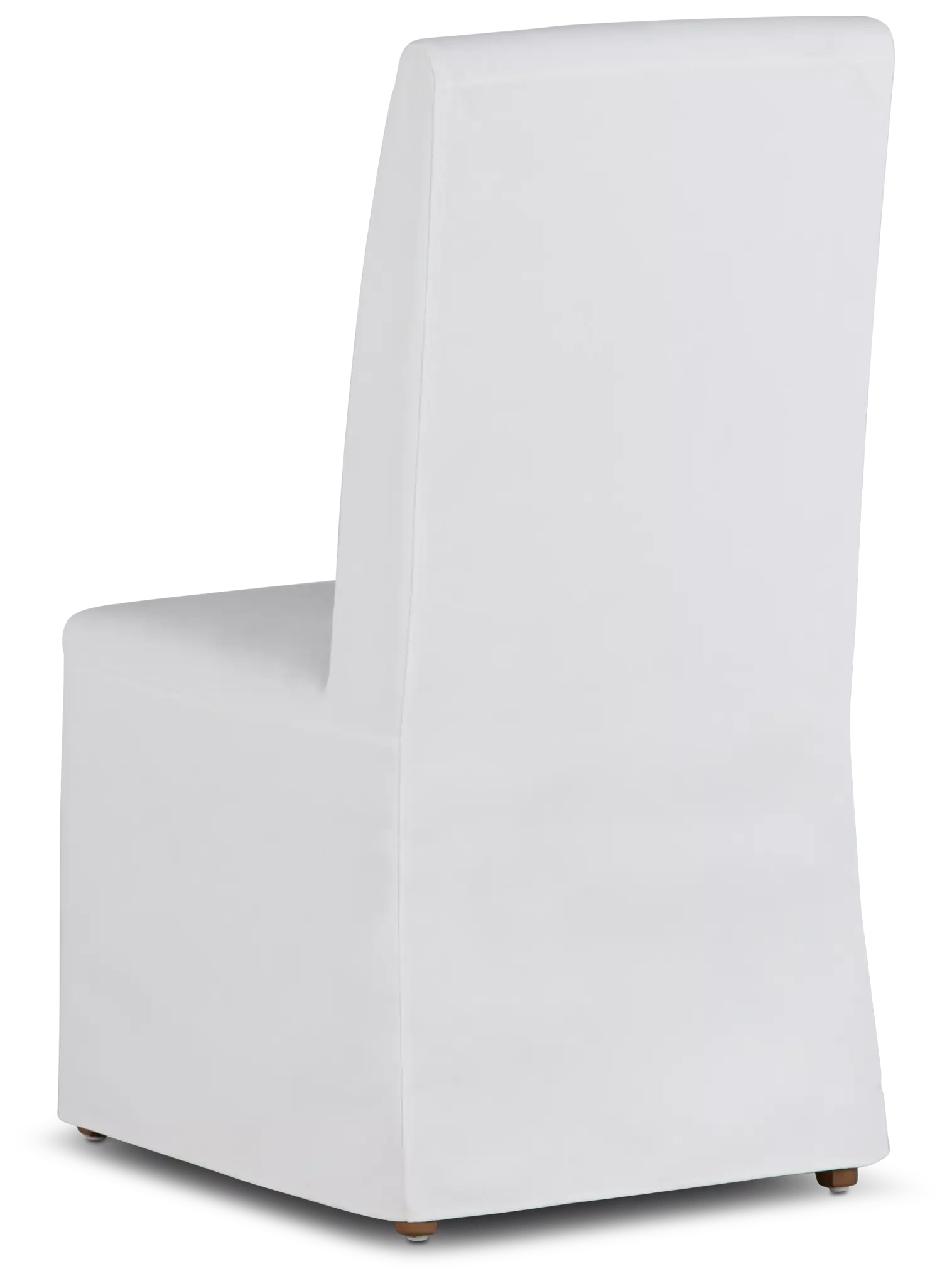 Destination White Long Slipcover Chair With Light Tone Leg Destination White Long Slipcover Chair With Light Tone Leg