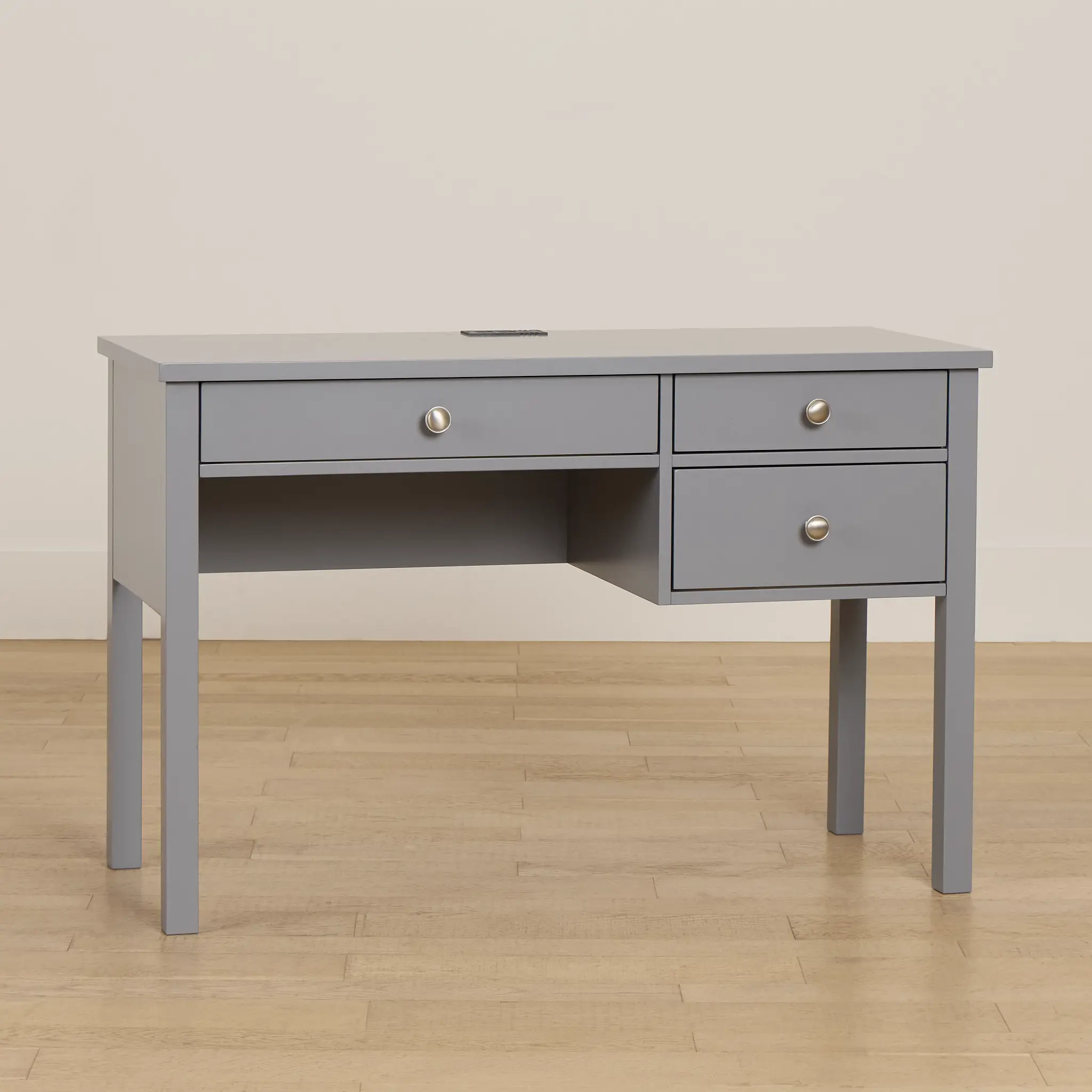 Charleston Gray 3-drawer Desk Charleston Gray 3-drawer Desk