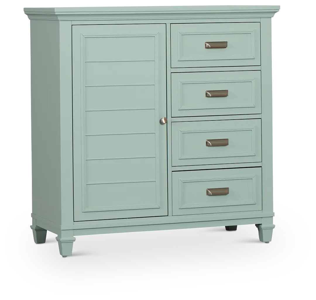 Cape Cod Teal Door Chest