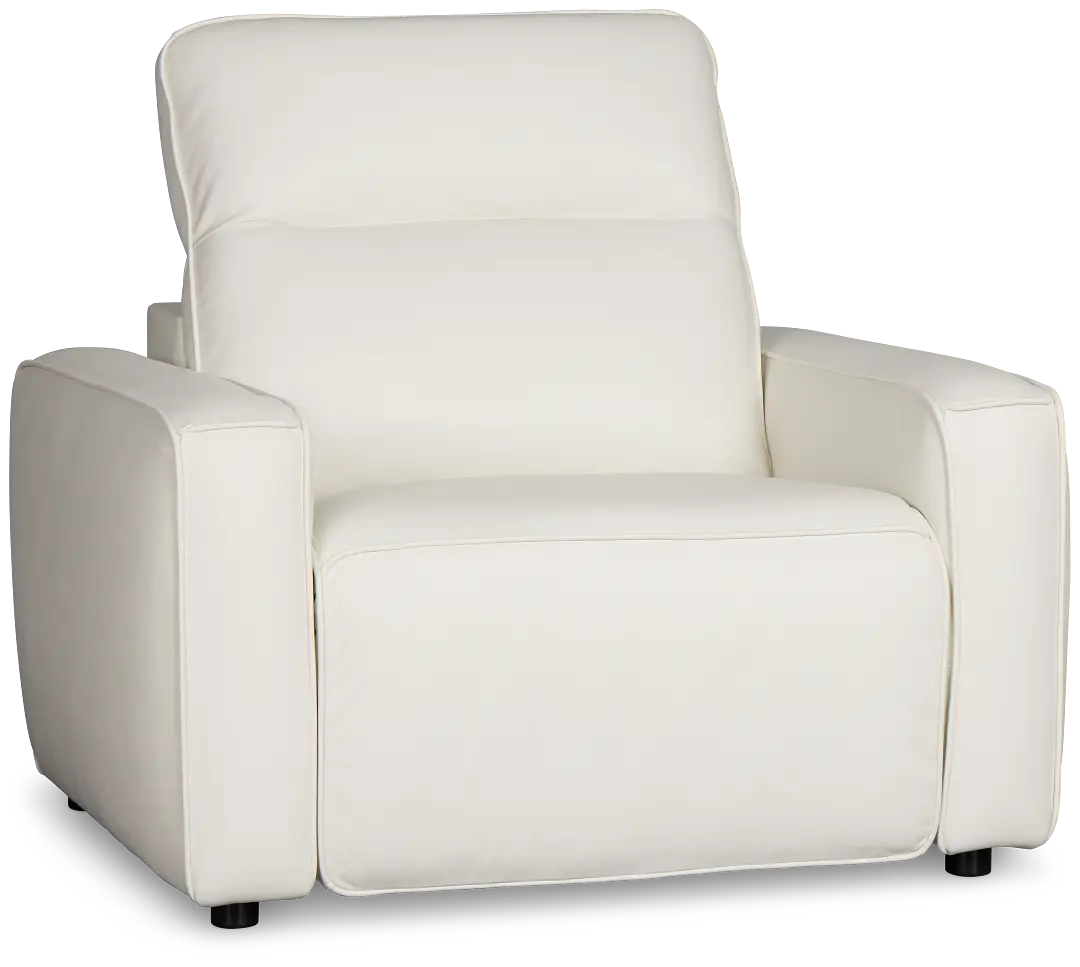 Tidal White Lthr/vinyl Power Recliner Tidal White Lthr/vinyl Power Recliner