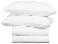Rest & Renew Linen Blend White Duvet Set