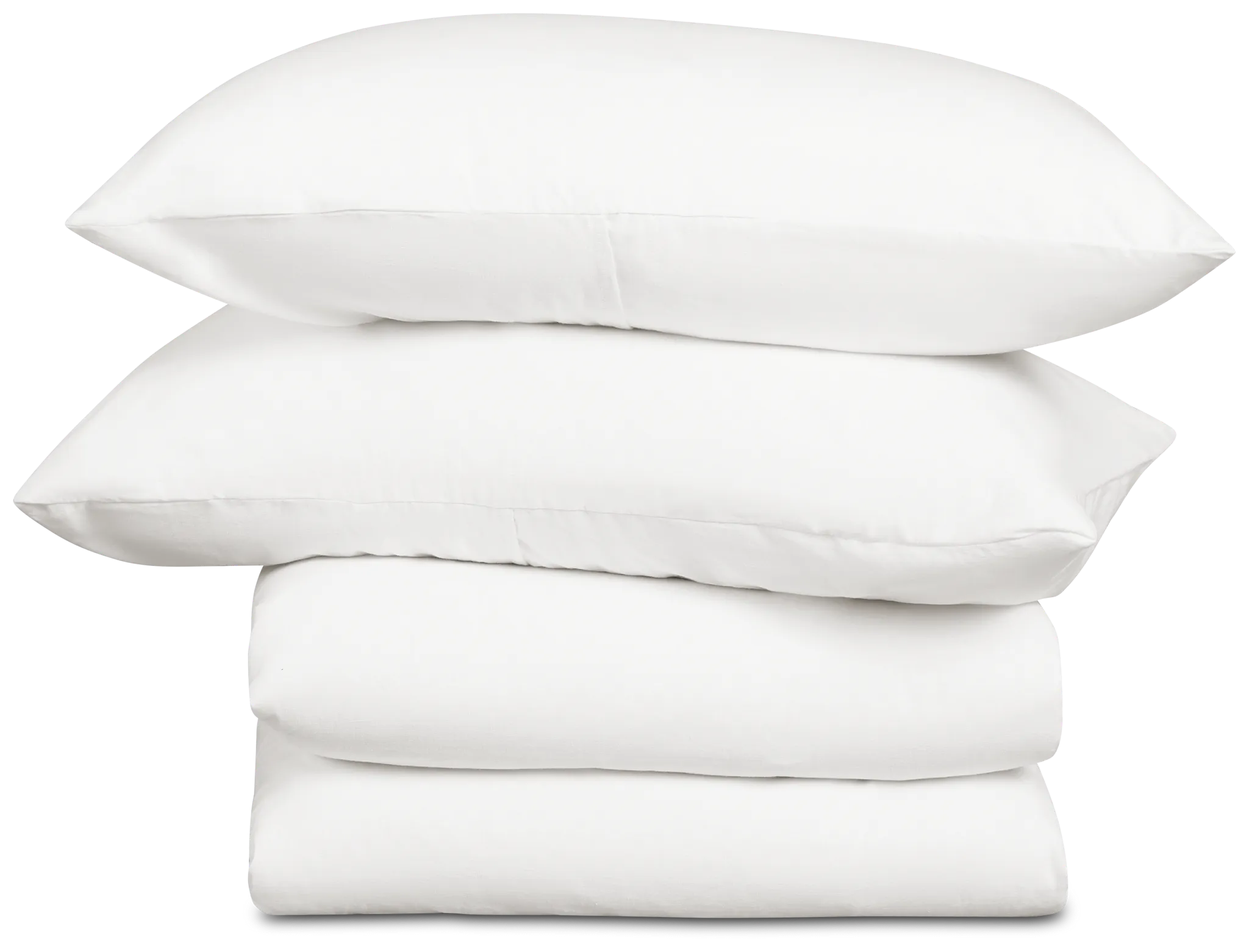 Rest & Renew Linen Blend White Duvet Set