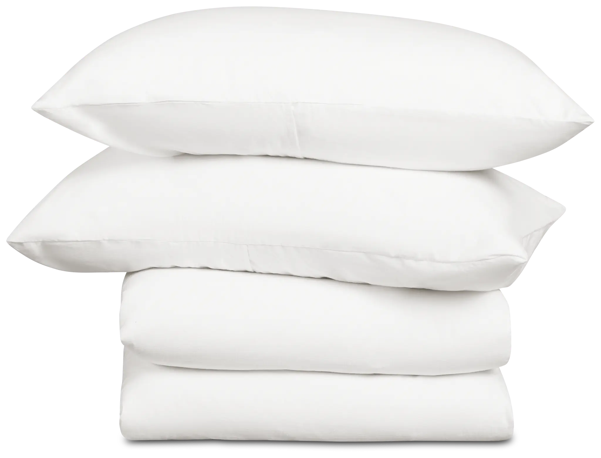 Rest & Renew Linen Blend White Duvet Set Rest & Renew Linen Blend White Duvet Set