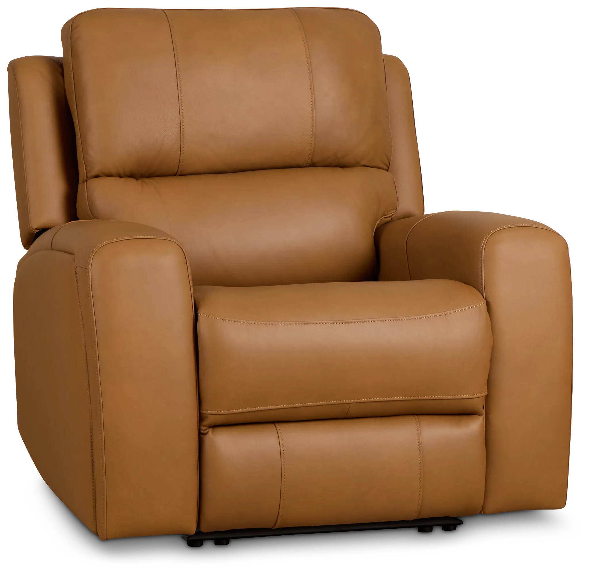 Summit Light Brown Lthr/vinyl Power Recliner With Power Headrest