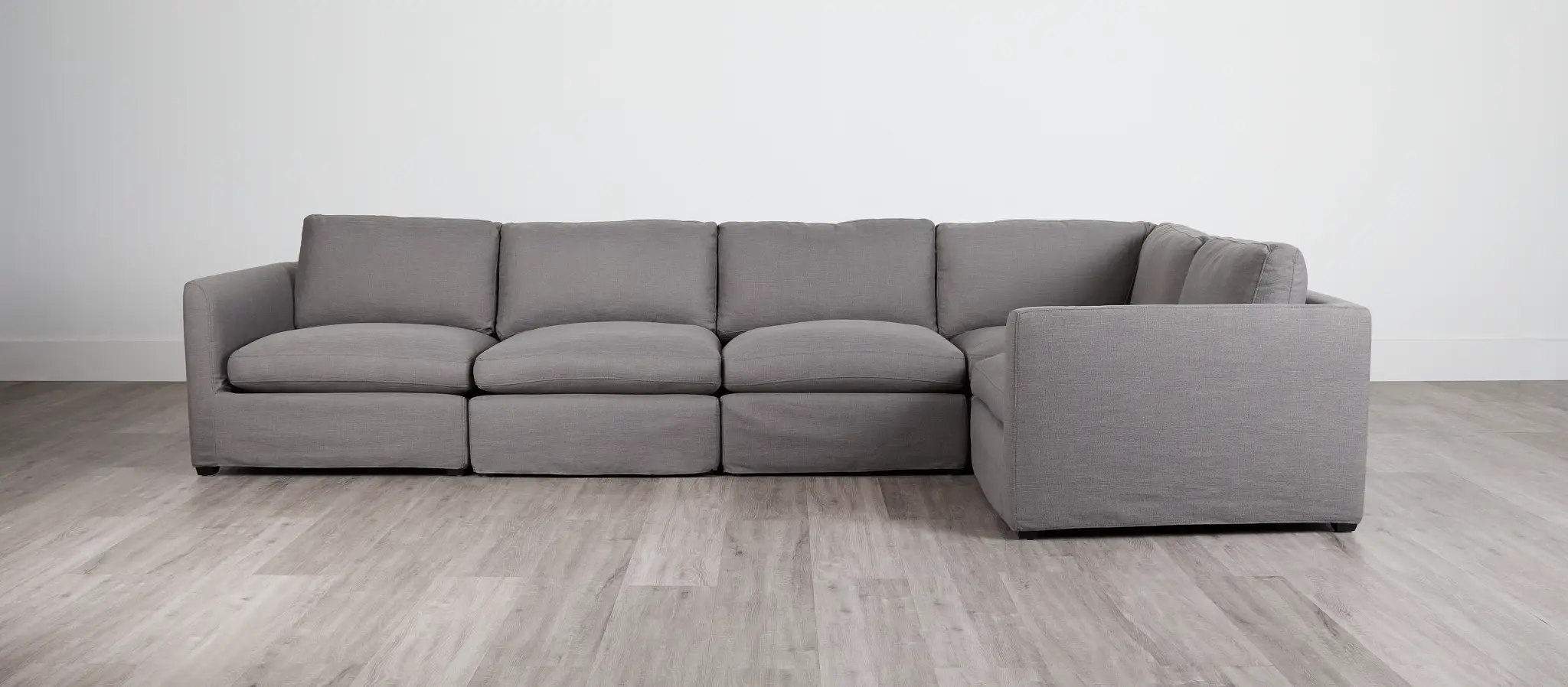 Willow Gray Fabric Medium Two-arm Sectional Willow Gray Fabric Medium Two-arm Sectional