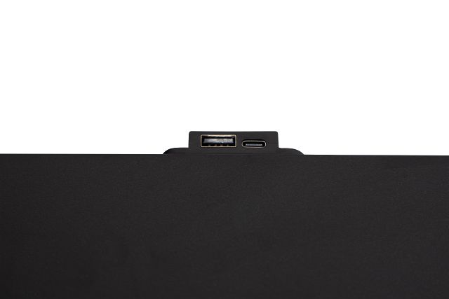 Lyndie Black 1-drawer Nightstand