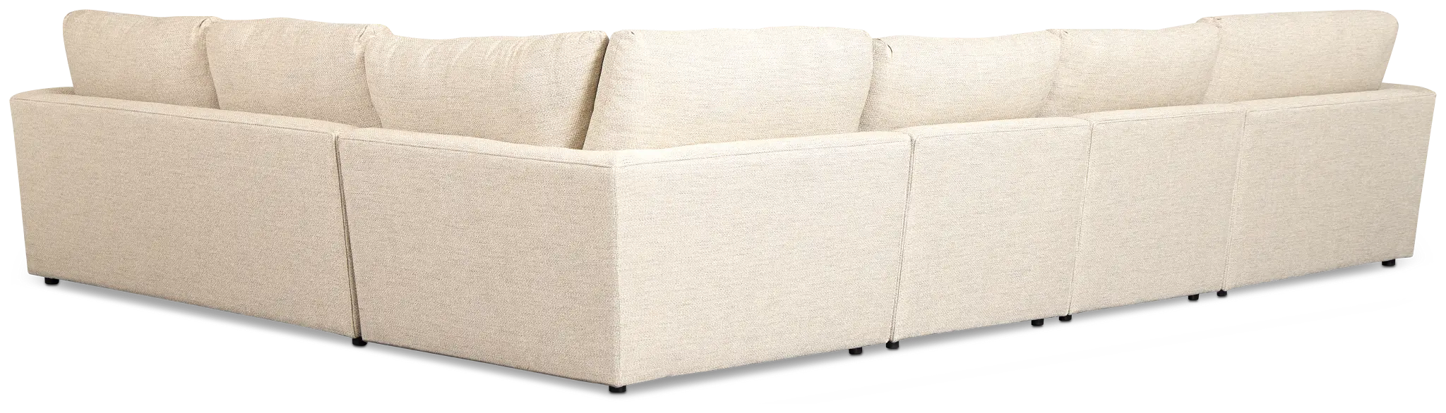 Maxwell Light Gray Fabric Large Left Chaise Sectional Maxwell Light Gray Fabric Large Left Chaise Sectional