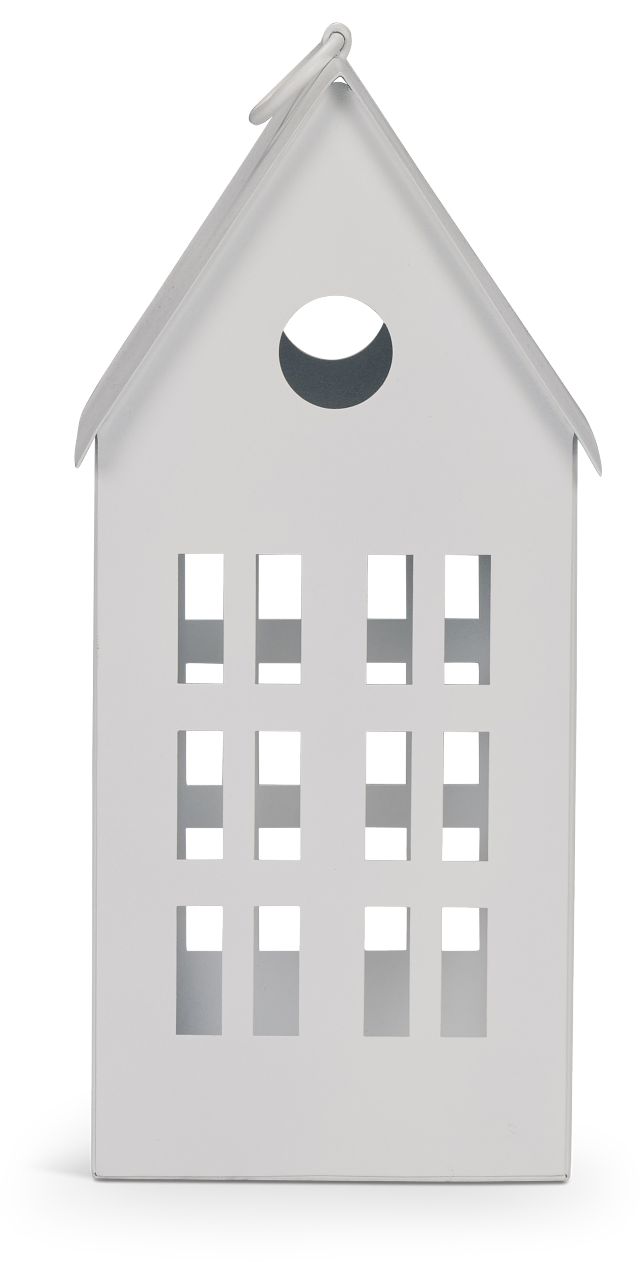 House White Medium Candle Holder
