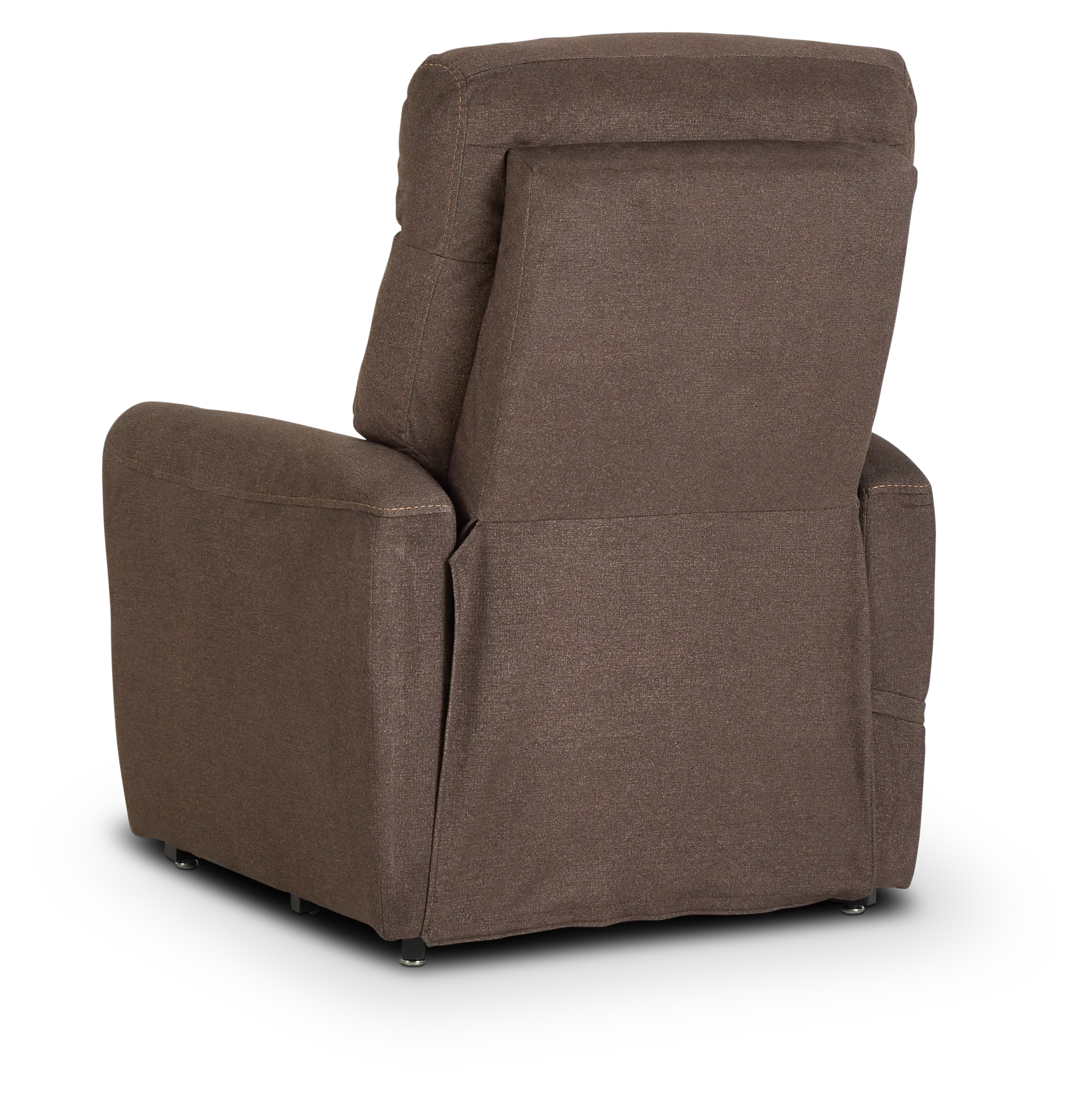 Canton Brown Fabric Power Lift Recliner