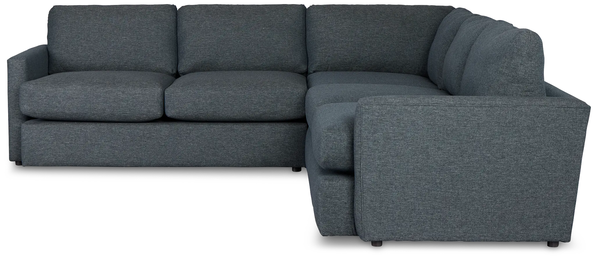 Noah Dark Blue Fabric Small Two-arm Sectional Noah Dark Blue Fabric Small Two-arm Sectional