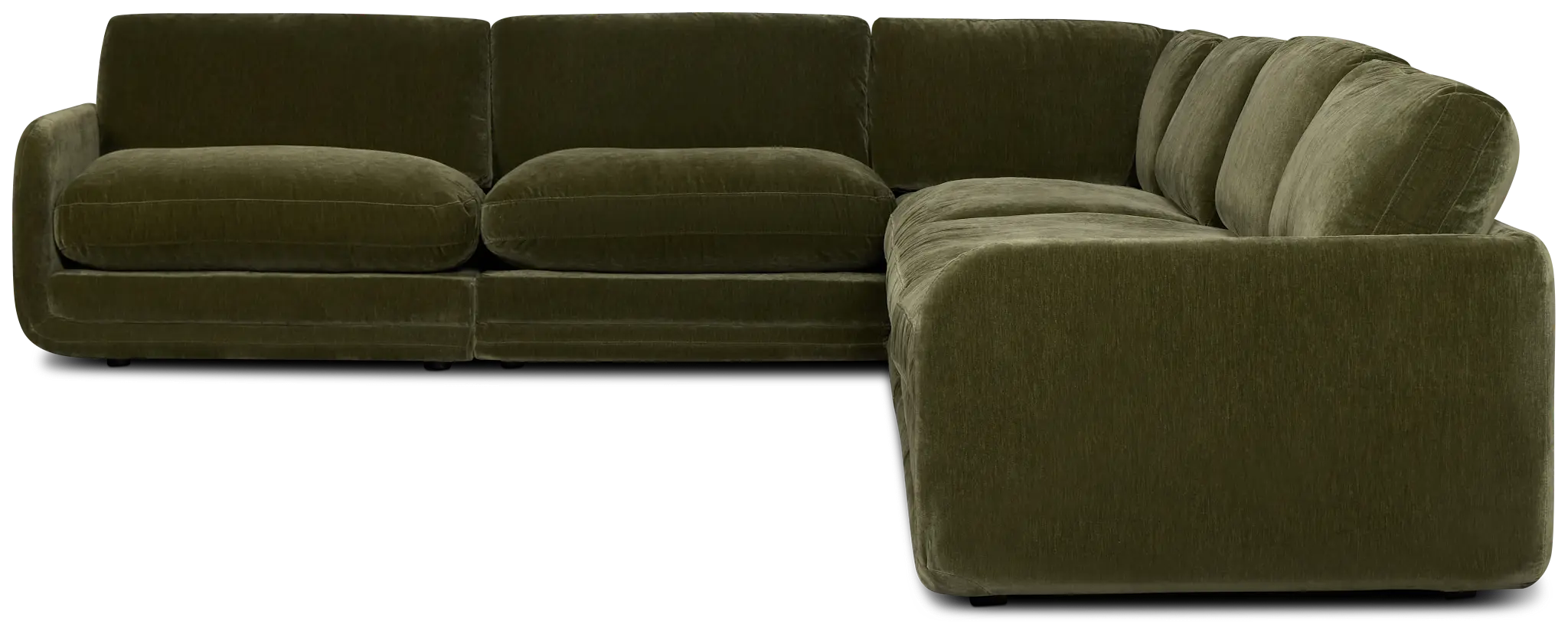 Jules Green Velvet 6-piece Modular Sectional Jules Green Velvet 6-piece Modular Sectional