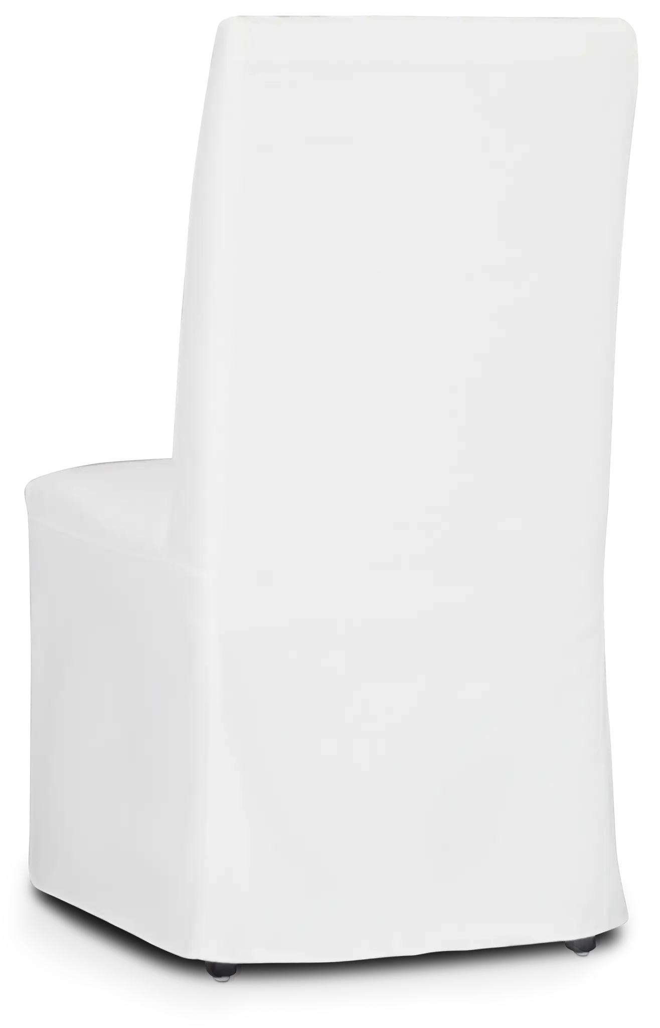 Destination White Long Slipcover Chair With Dark-tone Leg Destination White Long Slipcover Chair With Dark-tone Leg