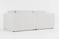 Destin Sea Lane Light Gray Fabric 2-piece Modular Sofa