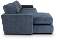 Noah Blue Fabric Left Chaise Sectional