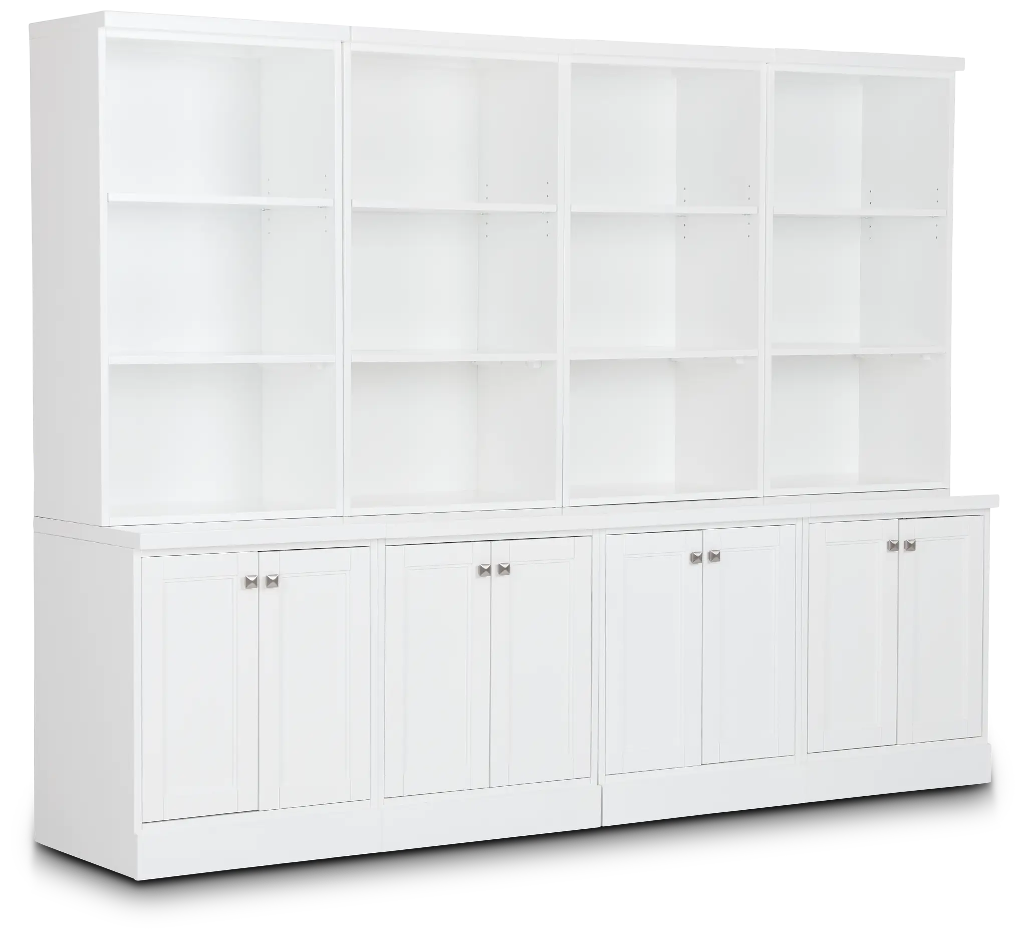 Newport White Door Bookcase Wall Newport White Door Bookcase Wall