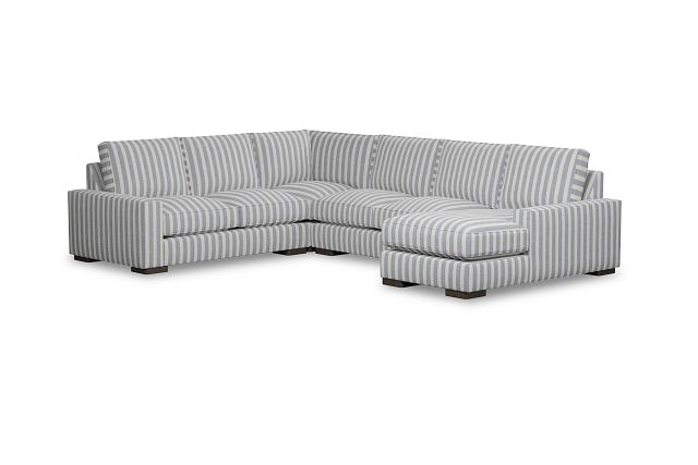 Edgewater Sea Lane Dark Blue Medium Right Chaise Sectional