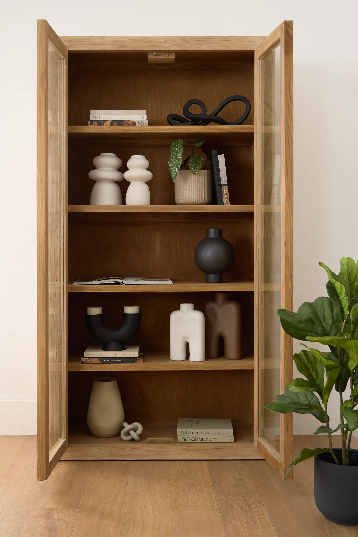 Blyth Light Tone 2-door Bookcase