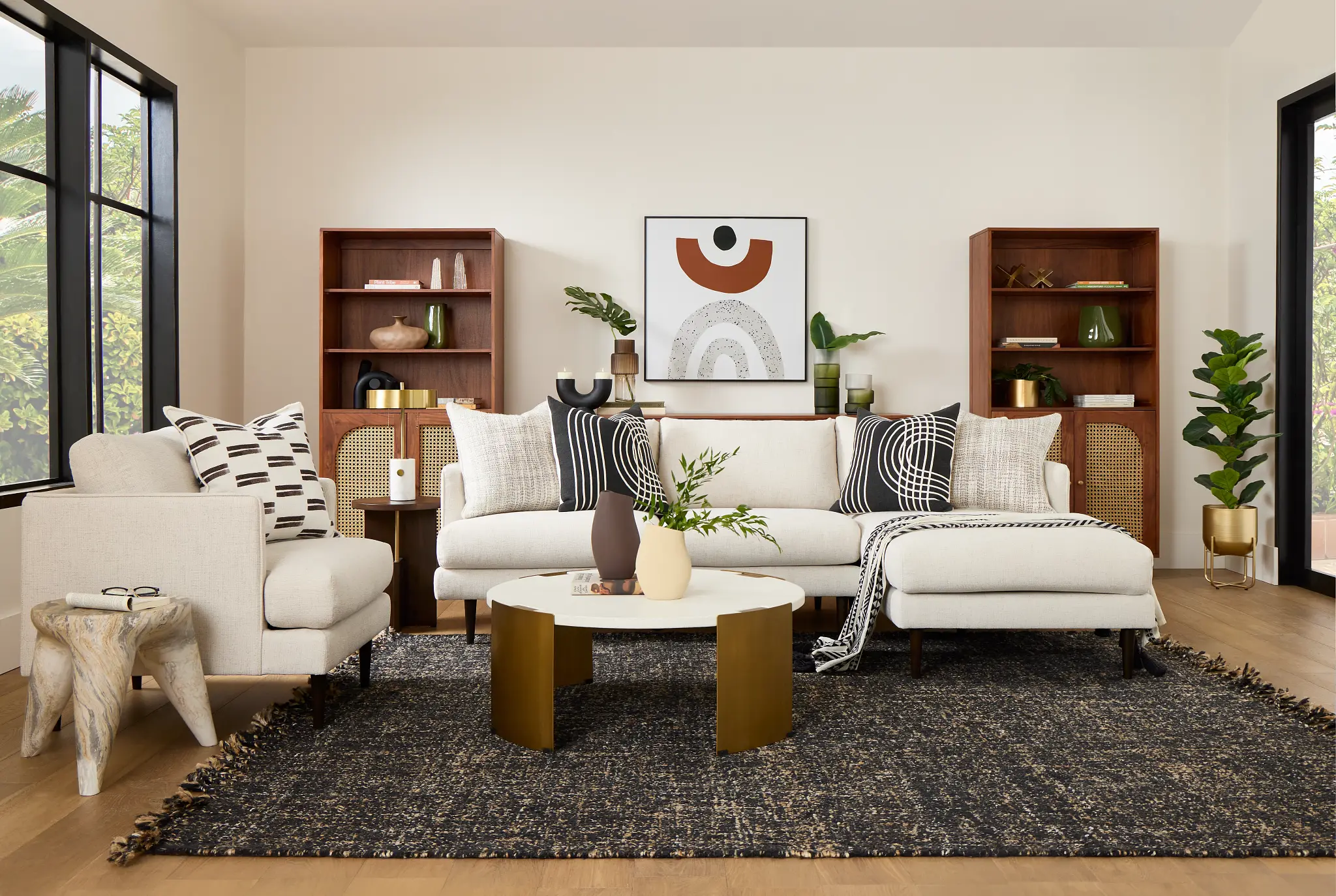 Jensen White Round Coffee Table Jensen White Round Coffee Table