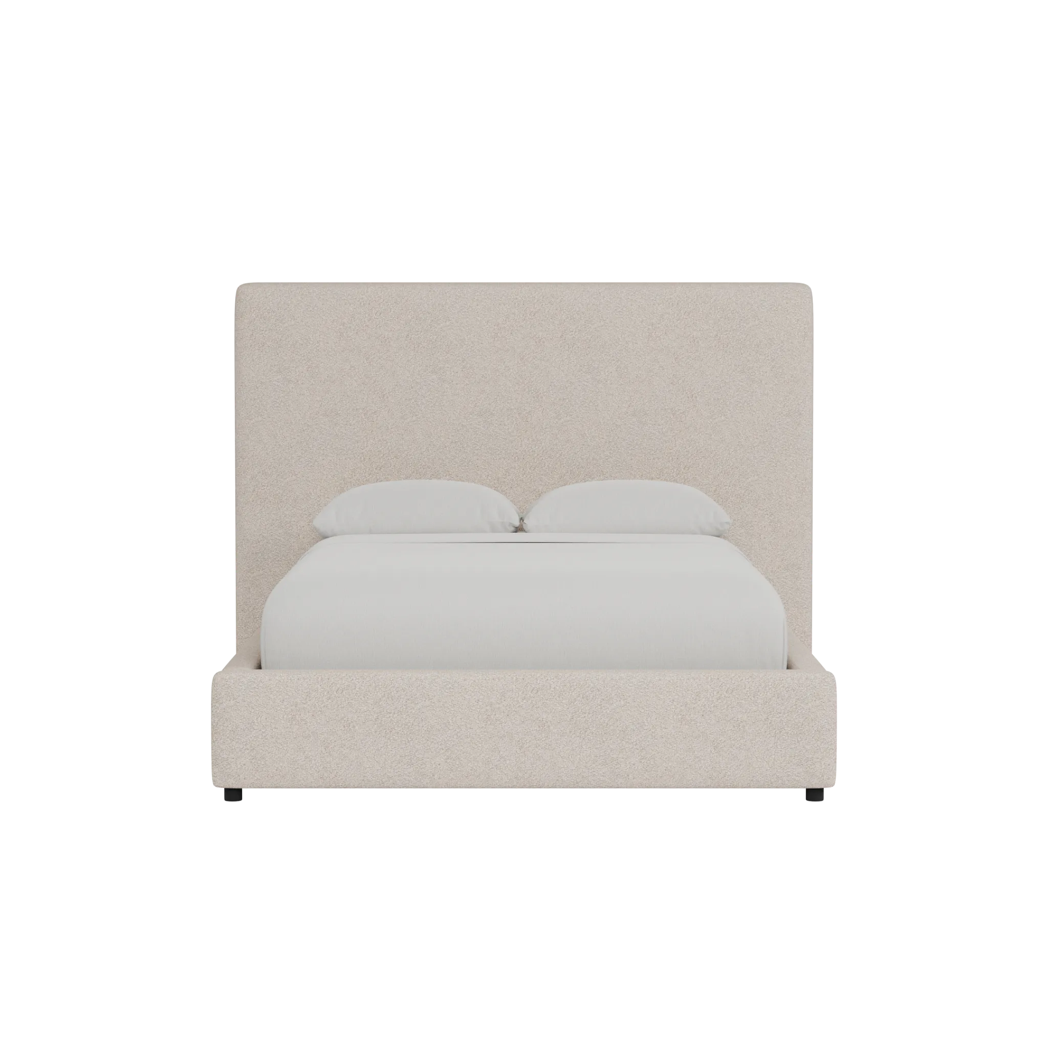 Grayton Sutton Beige 54" Upholstered Shelter Bed