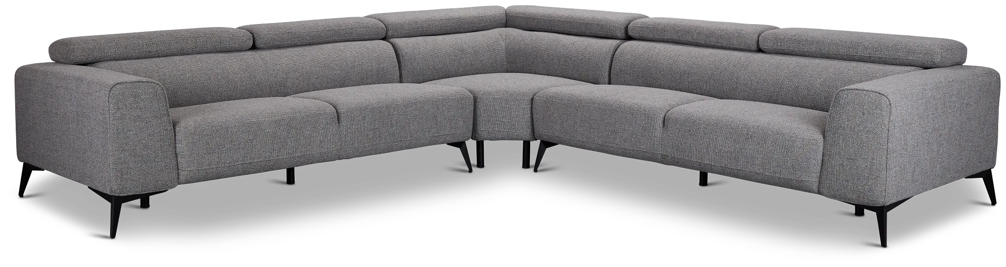 Alina Dark Gray Fabric Small Two-arm Sectional