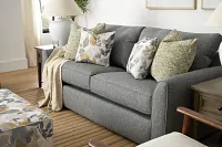 Asheville Gray Fabric Sofa