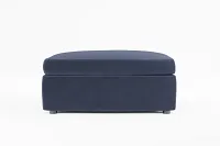 Destin Joya Dark Blue Velvet Cocktail Ottoman
