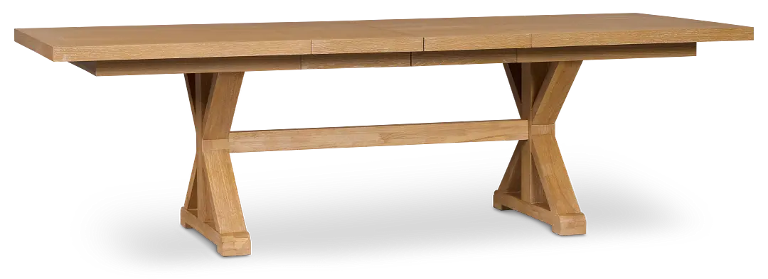 Nantucket Light Tone Trestle Table Nantucket Light Tone Trestle Table