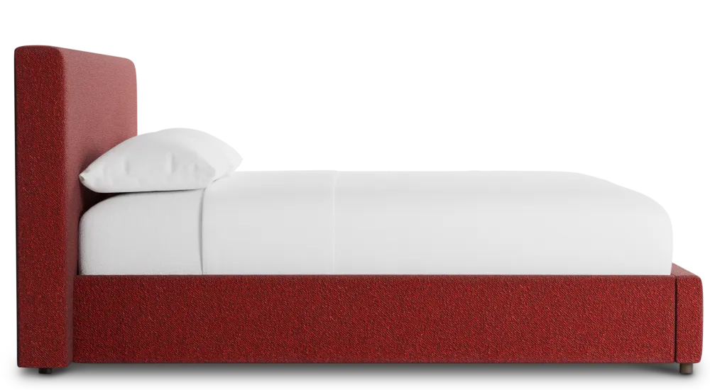 Grayton Elite Red 44" Upholstered Platform Bed