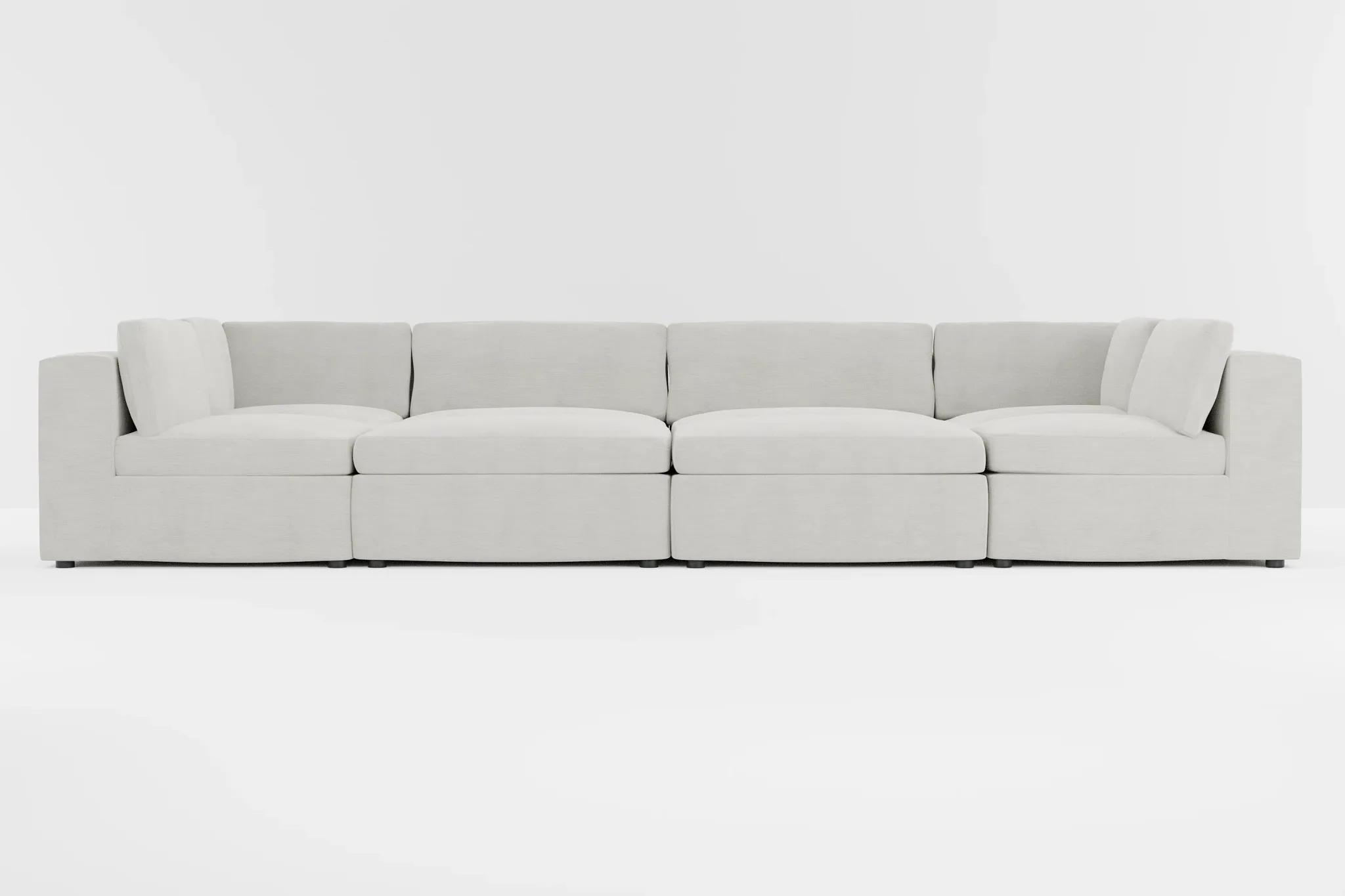 Destin Maguire Ivory Fabric 8-piece Pit Sectional