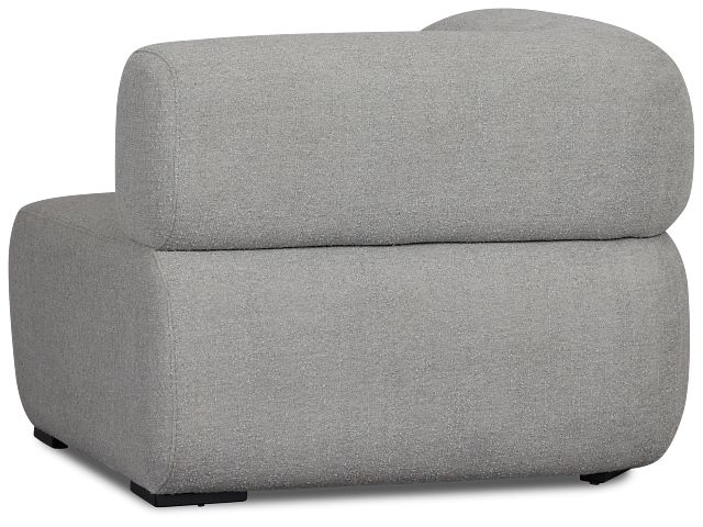 Celeste Light Gray Fabric Left Chair