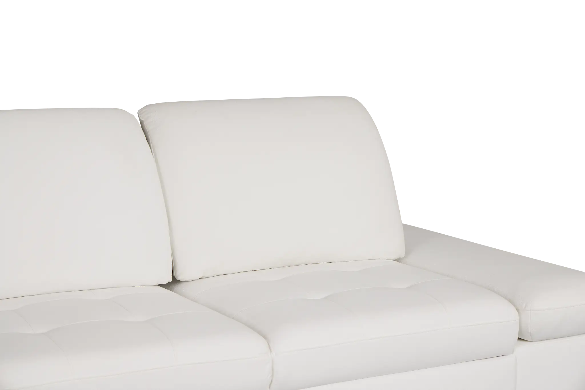Eden White Micro Left Chaise Sleeper Sectional Eden White Micro Left Chaise Sleeper Sectional
