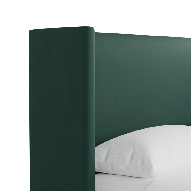 Captiva Joya Green 48" Upholstered Shelter Bed