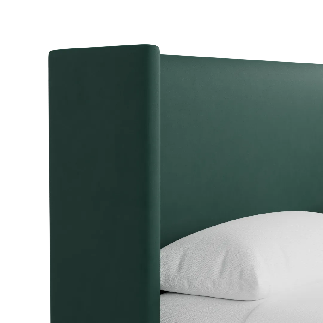 Captiva Joya Green 48" Upholstered Shelter Bed