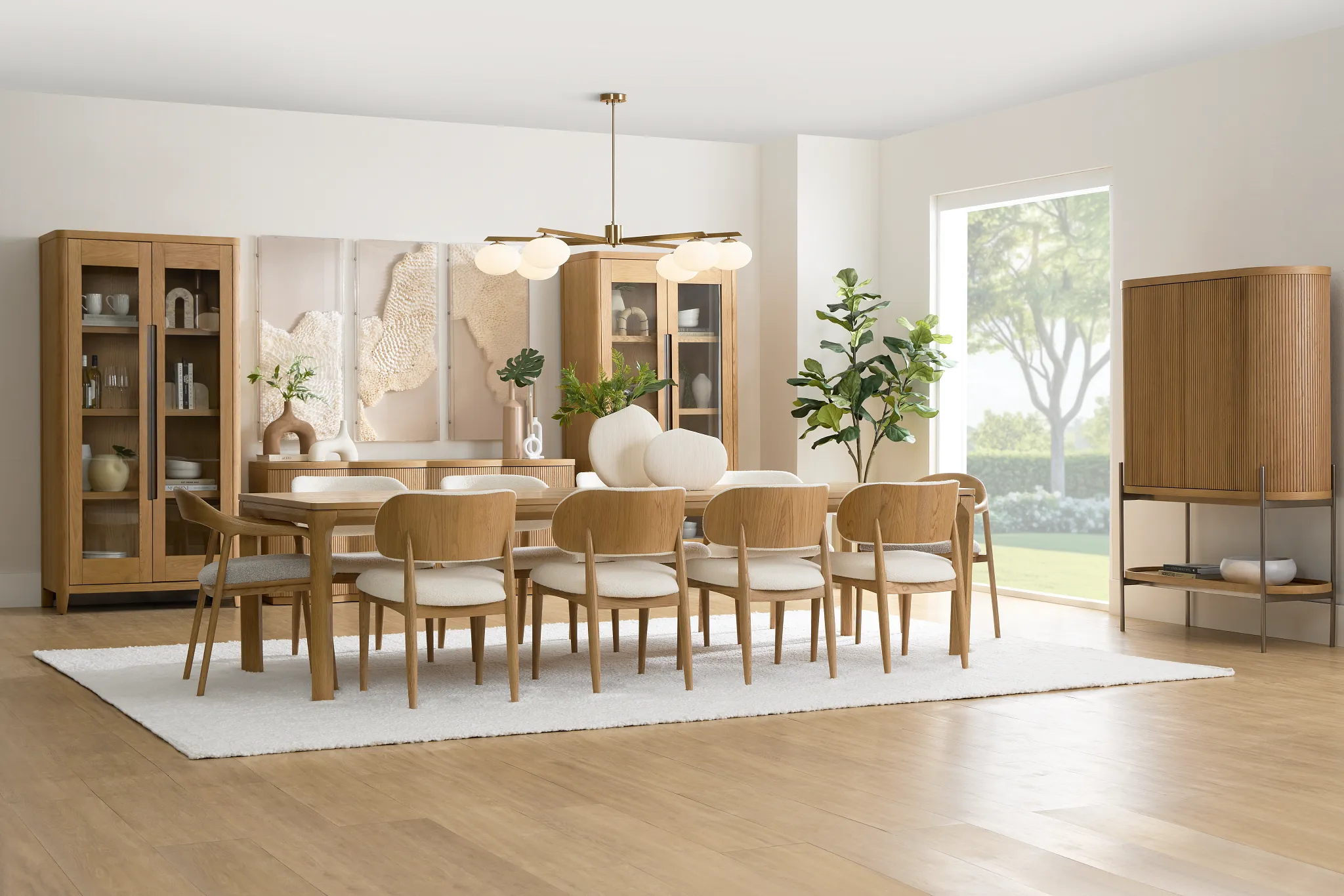 Gables Light Tone Rectangular Table