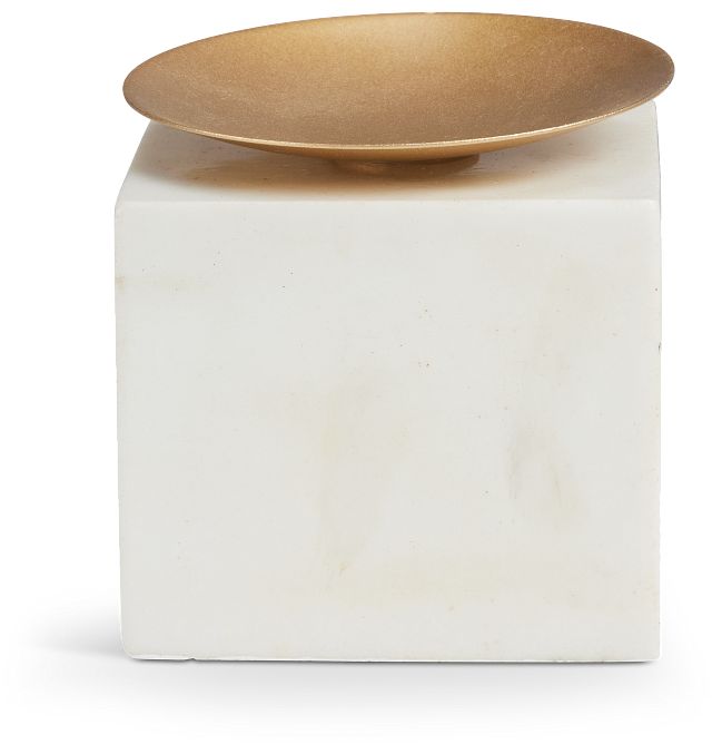Kitto White Candle Holder