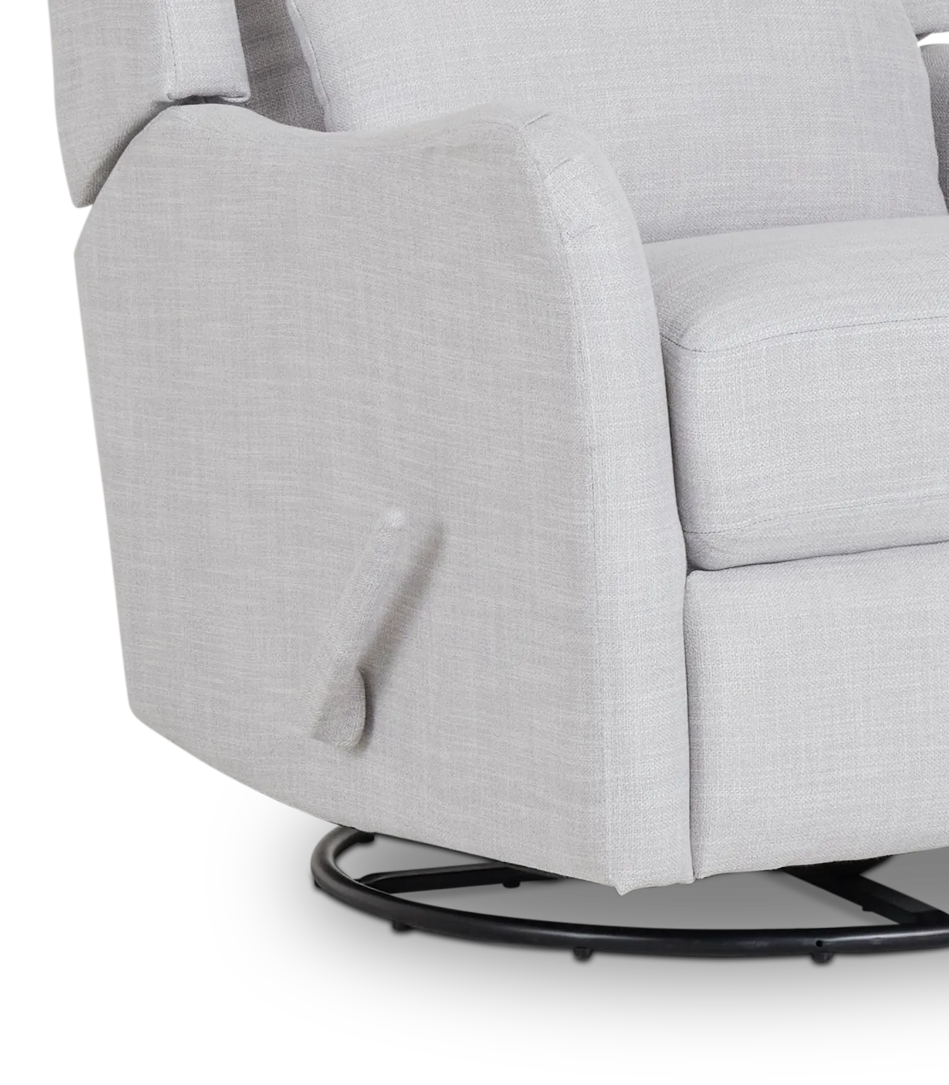 Georgia Gray Fabric Swivel Glider Recliner